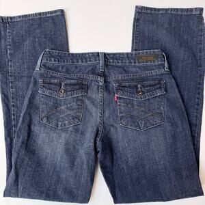 Levi's Y2K Low Rise Bootcut Discontinued 545 Dark Wash Denim Jeans 6 Medium